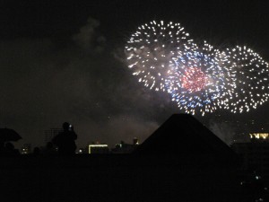 Watched the show from our rooftop!